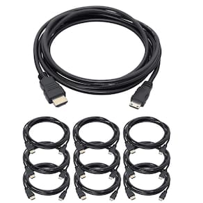 Kit 10 Cabo Mini HDMI Para HDMI 4k Ultra HD 1,5 Metros