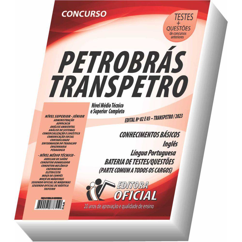 Apostila Transpetro - Petrobras - Nível Médio Técnico e Superior - Parte Comum aos Cargos