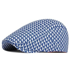 Boina retrô unissex plana ideal protetor gorro espinha de peixe hera