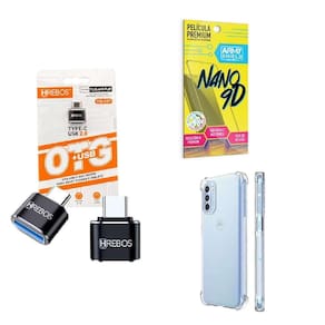 Kit Usb Para Tipo C + Capinha Motorola G41 + Película 9D