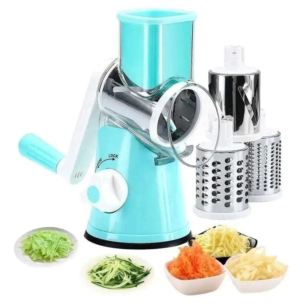Ralador Cortador Fatiador Legumes Verduras Frutas 3 Lâminas