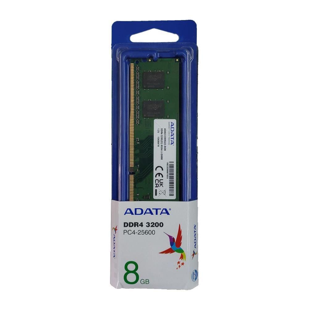 Memória Ram Adata 8Gb Ddr4 Pc4-25600 3200Mhz