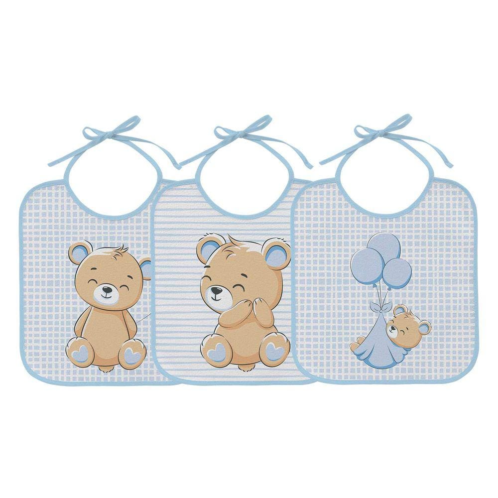 Babador Felpudo Bercinho Tamanho Único 3 Und Estampas