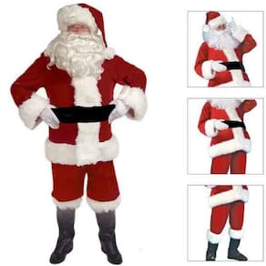 Roupa de Papai Noel Completa Tamanho Único de Feltro Natal