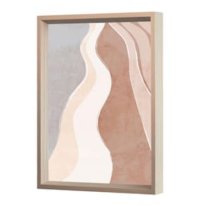 Quadro Decorativo bege Abstrato Boho Ondas Grande Para Sala