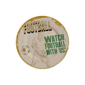 Conjunto com 6 Pratos de Sobremesa Football F Futebol Ø21cm