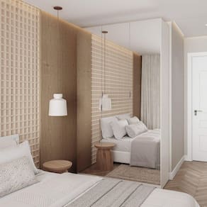 Guarda Roupas Modulado com Espelho 3 Portas com Cabideiro Hera CabeCasa MadeiraMadeira Branco Geada/Cromado