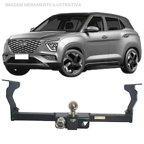 Engate Reboque Rabicho Removivel Creta 2023 2 Escapes 1000Kg