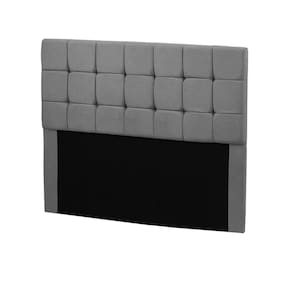 Cabeceira Julia Estofada King Size 195Cm Em Veludo Cinza Star Confort