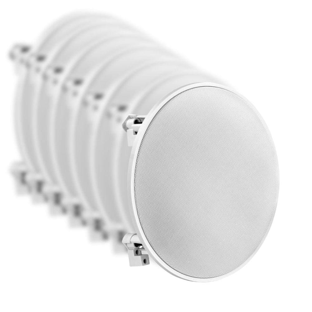 Kit 10 Arandelas Frahm Redonda 6 40 Watts Rms 8 Ohms - Branca