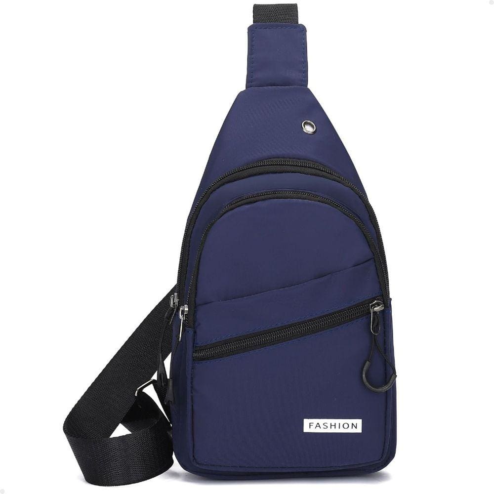 Bolsa Pochete de Ombro Lorben Mochila Pequena Transversal Tiracolo Masculino Feminino Azul