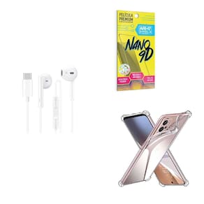 Capinha Motorola E23 + Fone De Ouvido Tipo C + Película 9D