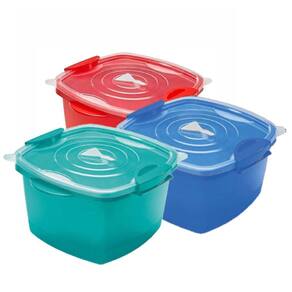 Kit Pote De Plastico Super Click 6 Unidades
