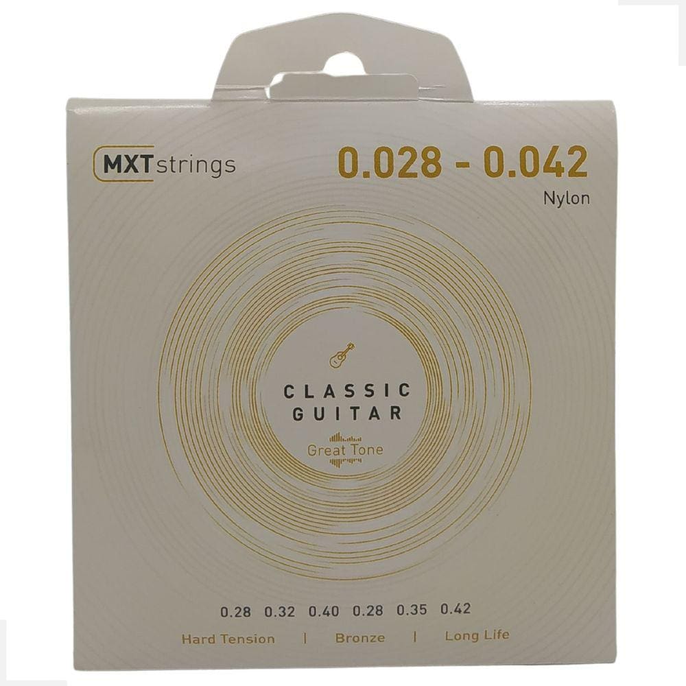 Encordoamento Violão Nylon Tensão Alta MXT 0.028 – 0.042