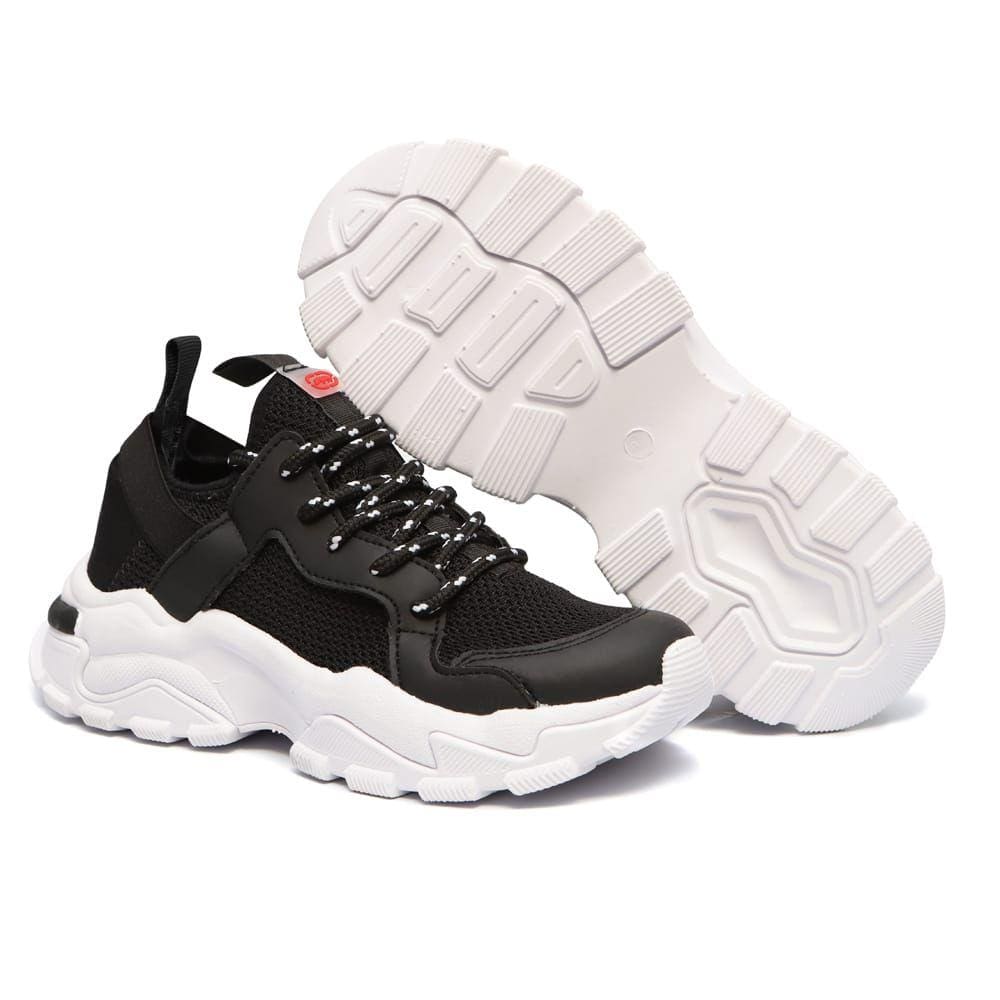 Tênis Sneaker Ecko Unltd Modelo Zyon - Preto/Branco