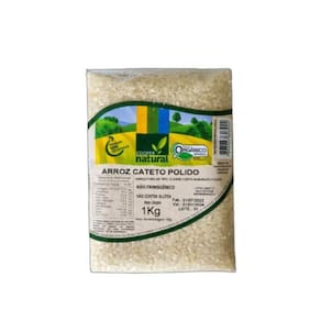 Kit 3X: Arroz Cateto Polido Orgânico Coopernatural 1Kg