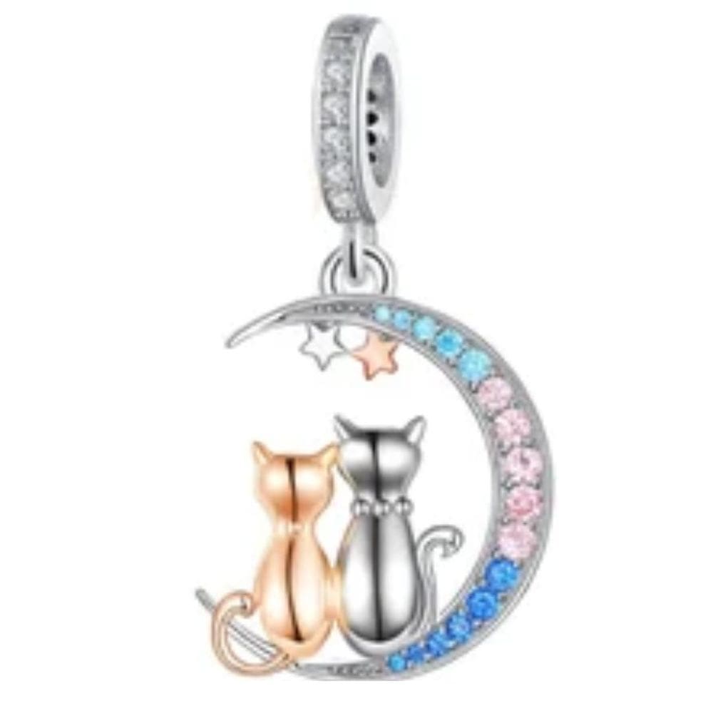 Berloque Pingente Amor De Gatos