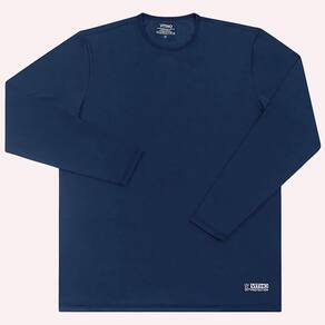 Camiseta Masculina Proteção Térmica UV Theo 50+ Azul Marinho M