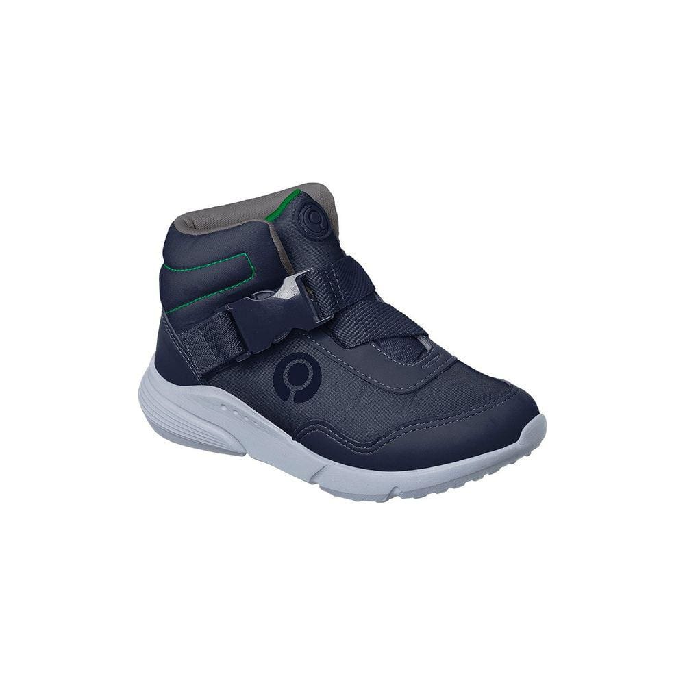Tênis Cano Alto Infantil Masculino Ortopé Sport Comfort Fecho Engate Marinho