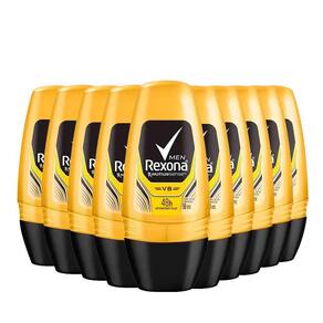 Kit Desodorante Roll On Rexona V8 50ml - 10 Unidades
