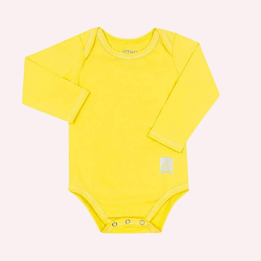 Body UV Infantil Térmico Bebe Theo 50+ Amarelo 1