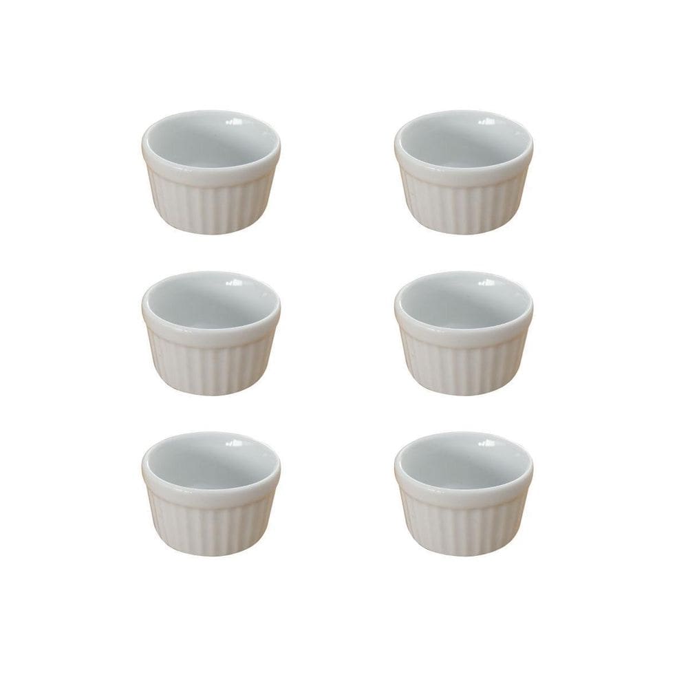 Ramekin Forma Assar Porta Molho Pequeno Hotel - Kit 6 Unid