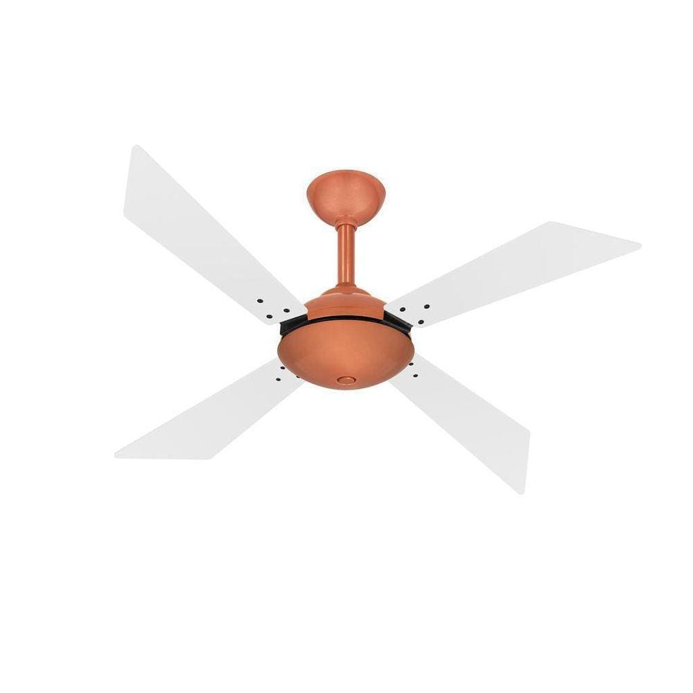 Ventilador Teto Tech Cobre 4 Pás Potente Varanda Ventax 220V