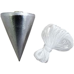 Prumo De Centro 300 G Corpo De Aco Cordao 5 M