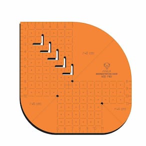 Régua Caixa Leite Gabarito Patchwork Pw9 15 Cm Laranja Fenix