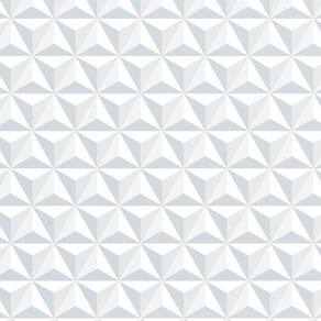 Kit 6 Rolos Papel De Parede Adesivo Triângulo Branco 3,0M