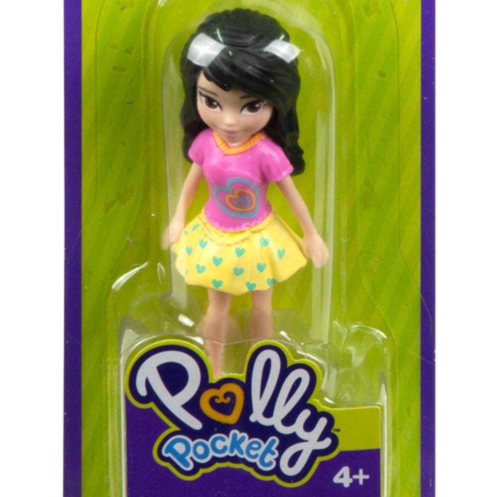 Polly Pocket Boneca Básica Saia Coraçõezinhos - Mattel