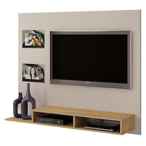 Painel para TV Hades Off White Cinamomo - Valdemóveis
