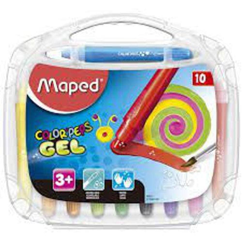 Giz De Cera 10 Cores Aquarelavel - Maped