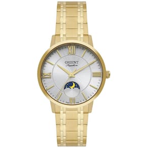 Relógio Orient Feminino Ref: Fgss0220 S3kx Fases Da Lua Dourado