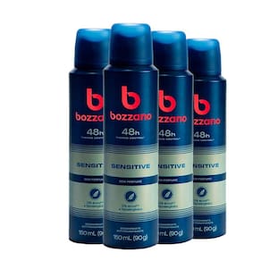 Kit Desodorante Aerosol Bozzano Sem Perfume 90g - 4 unidades