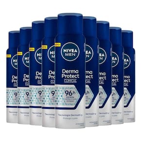 Kit Desodorante Aerosol Nivea Clinical Derma Protect Masculino 150ml - 9 unidades