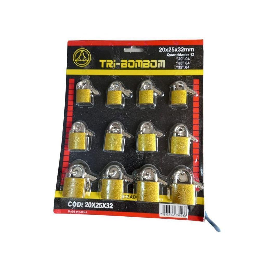 Cartela Cadeado 20X25X32