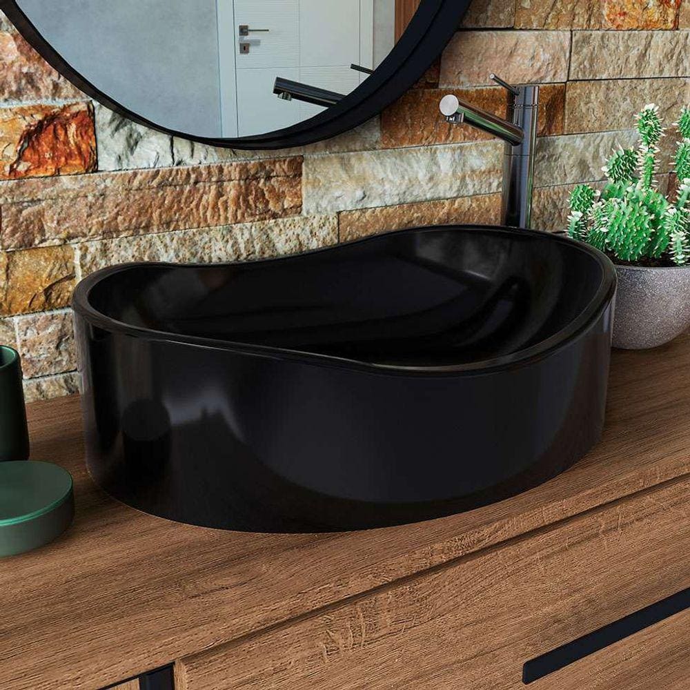 cuba para banheiro oval berlin preta