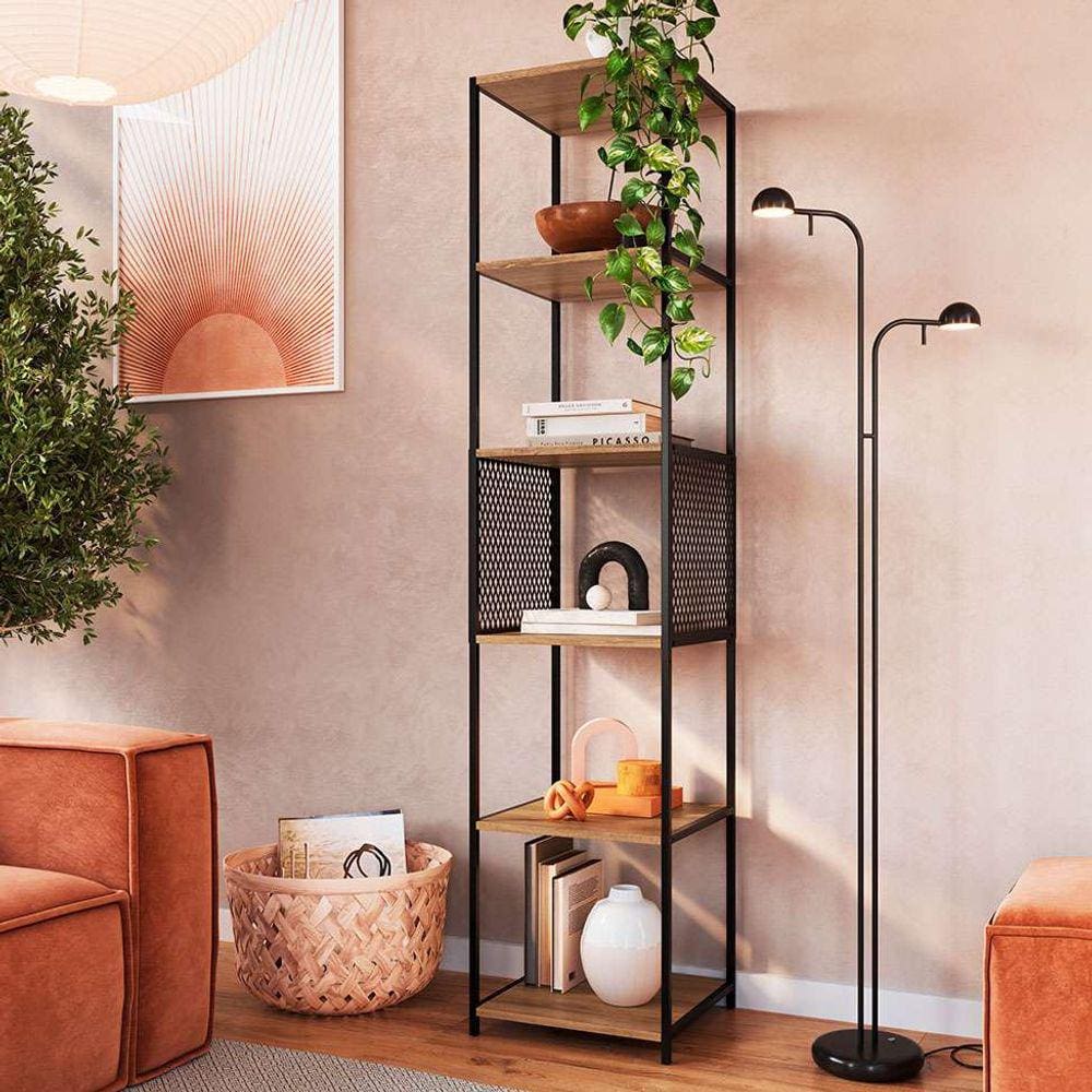 estante paricel preta e 40 cm