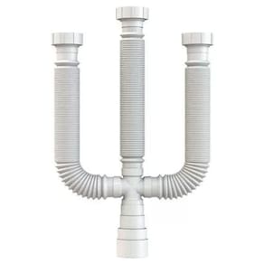 Sifão Ajustável Multiuso Triplo Branco DN38-50M HERC 2605
