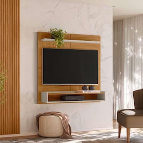 painel para tv até 50 polegadas creta nature e off white