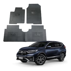 Jogo Tapete Interno Reforçado Crv Cr-V 2020 Em Diante Preto