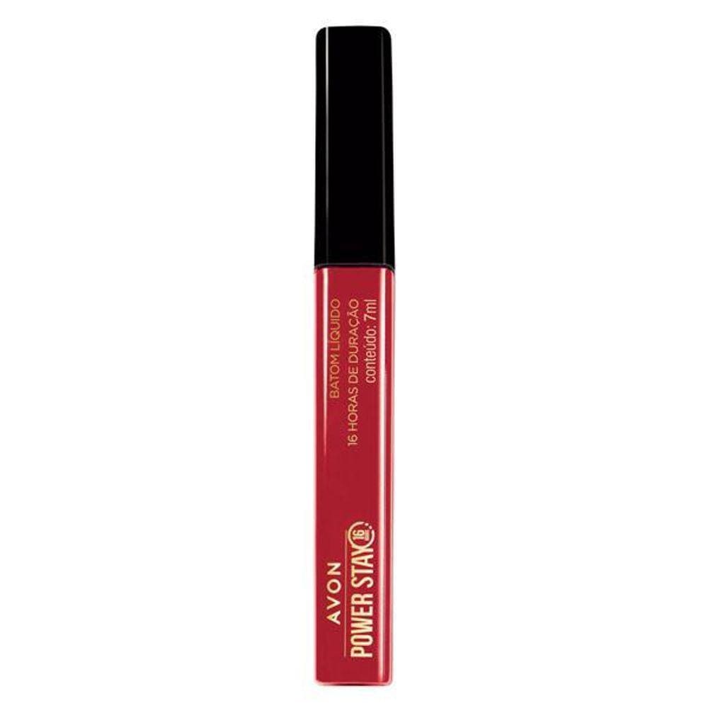 Avon Batom Líquido Power Stay Vermelho Marsala - 7Ml