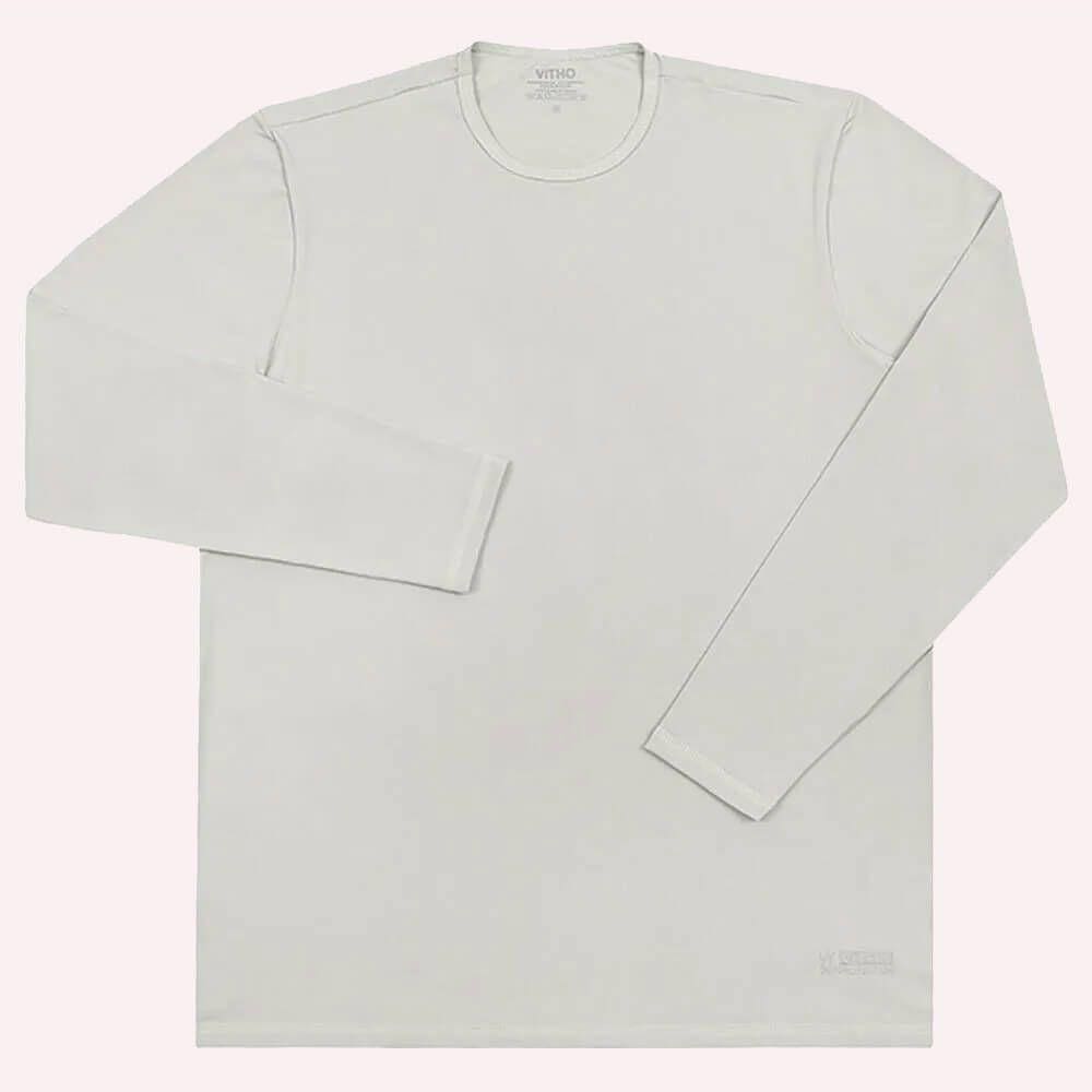 Camiseta Masculina Proteção Térmica UV Theo 50+ Prata M