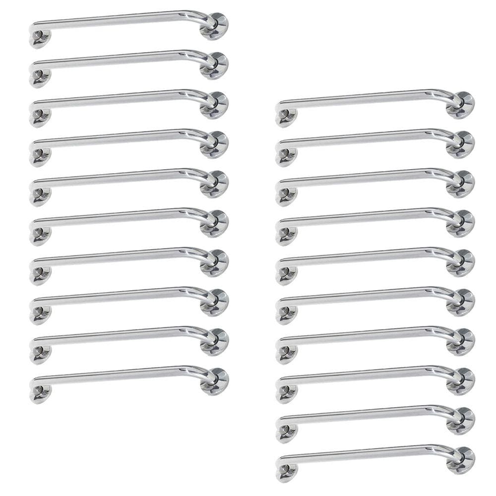 Alça de Apoio Inox Barra 80cm Kit 20 Unidades Idoso Deficiente Acessibilidade Quarto Banheiro Resistente