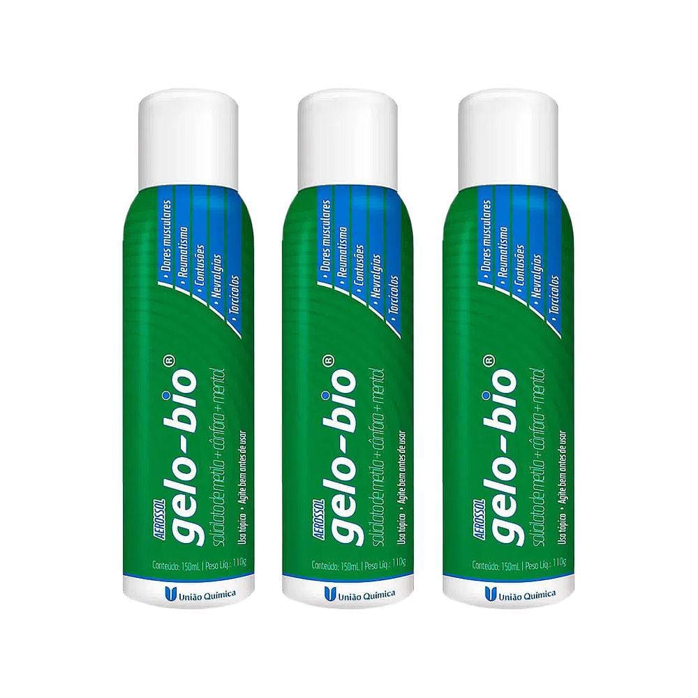 Kit 3 Gelo-bio Aerossol 150ml