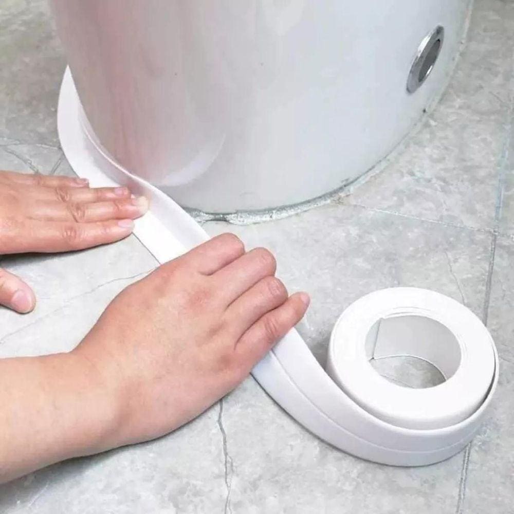 Fita Selante Branca PVC À Prova D`Água 2cm x 3m