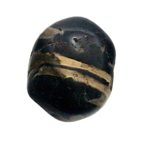 01 Ônix Preto Rolado Natural Pedra Polido 30 a 50mm Classe A