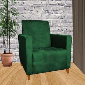 Poltrona Decorativa Sala Ou Escritorio Estela Verde