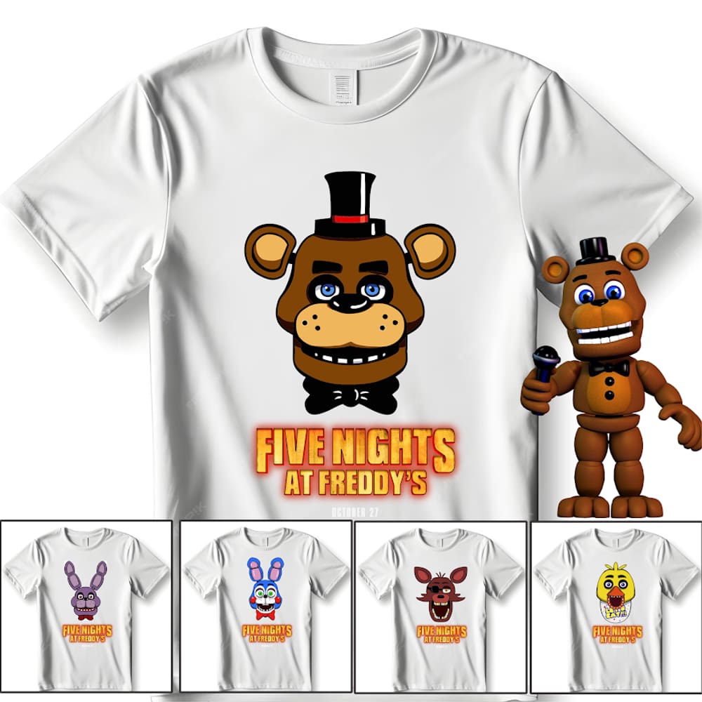 Blusa Camiseta Manga Longa 10 Five Nights at Freddy's Jogo